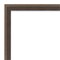 Amanti Art Non-Beveled Wood Wall Mirror, Hardwood Wedge Chocolate Frame